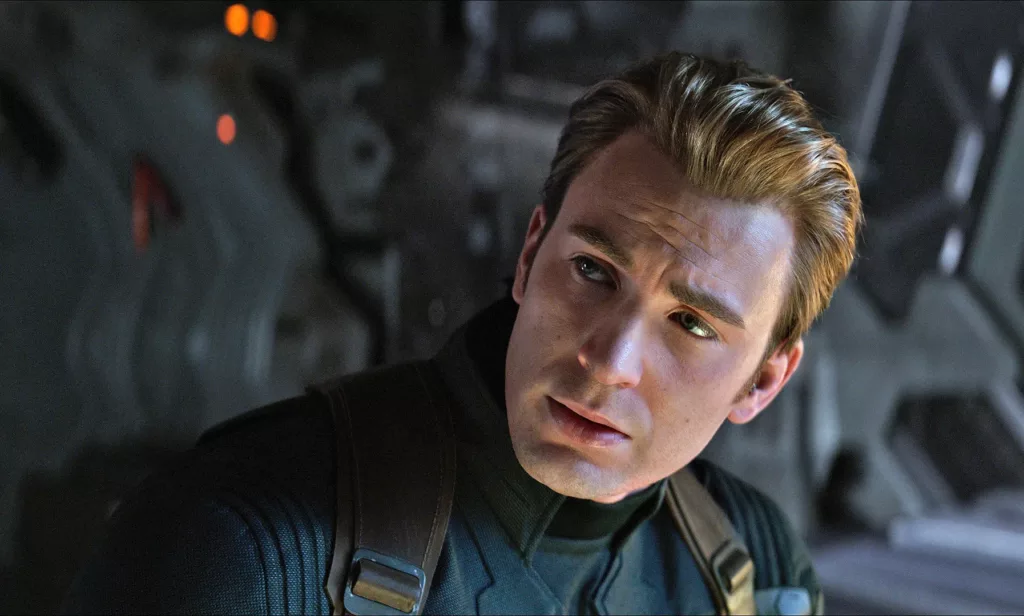 Image of Chris Evans as captain America